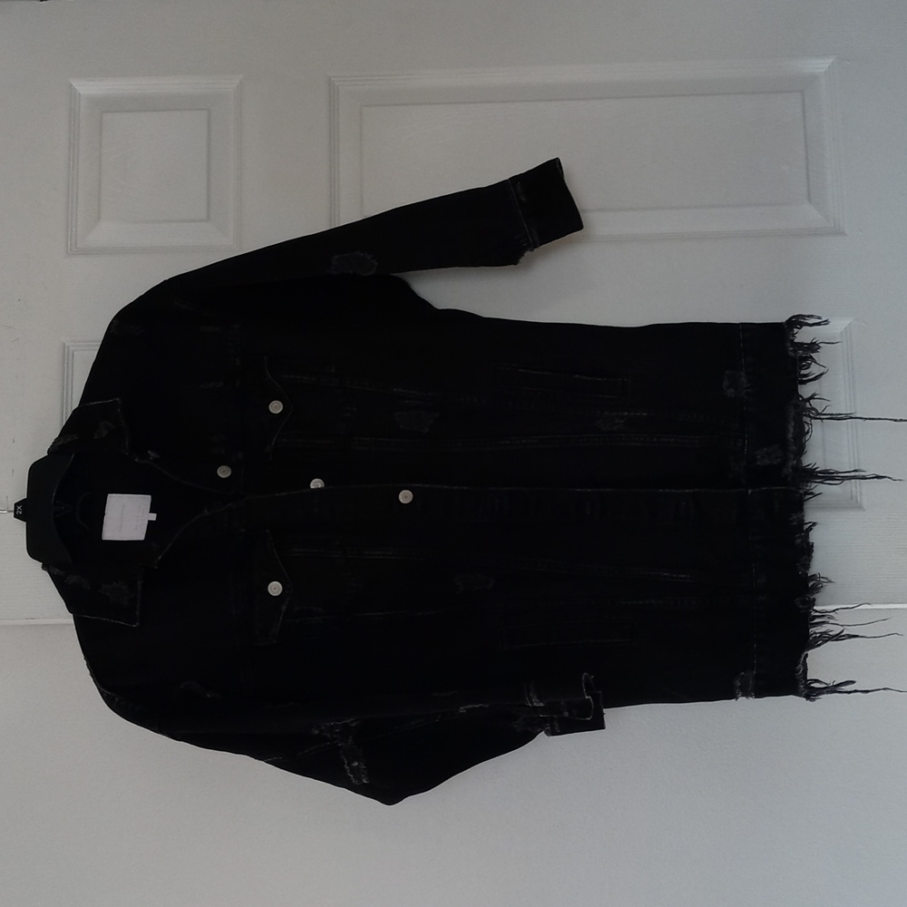Zara Distressed Jean Jacket